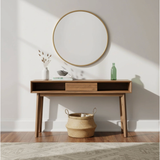 Gia Console Table in Warm Pecan