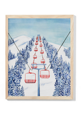 Red Chair Watercolour Print