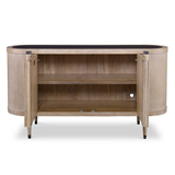 Tambour Cabinet - Natural Wash