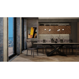 Century Extension Dining Table in Noir Desir
