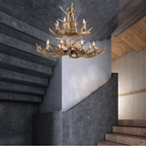 Layered Antler Chandelier in Natural | 42.5''