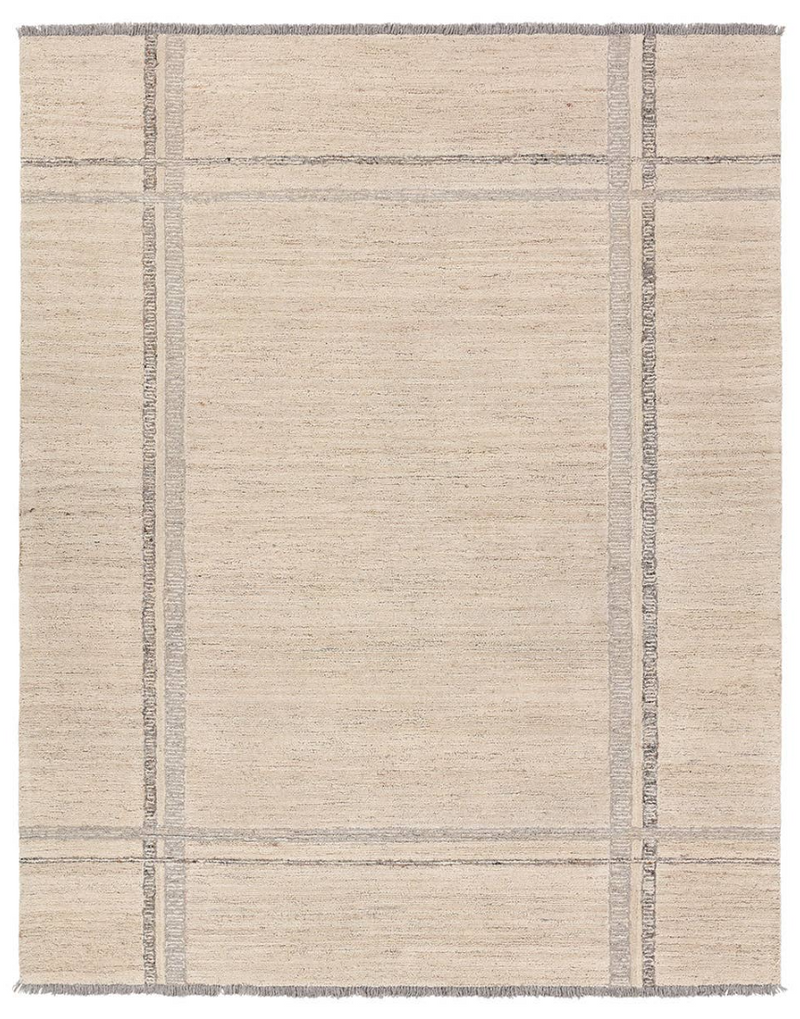 Hadi Bilal Rug in Almond milk/Pumice Stone