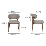 Ellie Dining Chair in Light Brown