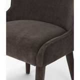 Nolan Slope Charcoal Chenille Dining Chair