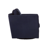 Georgie Swivel Chair in Abbington Navy