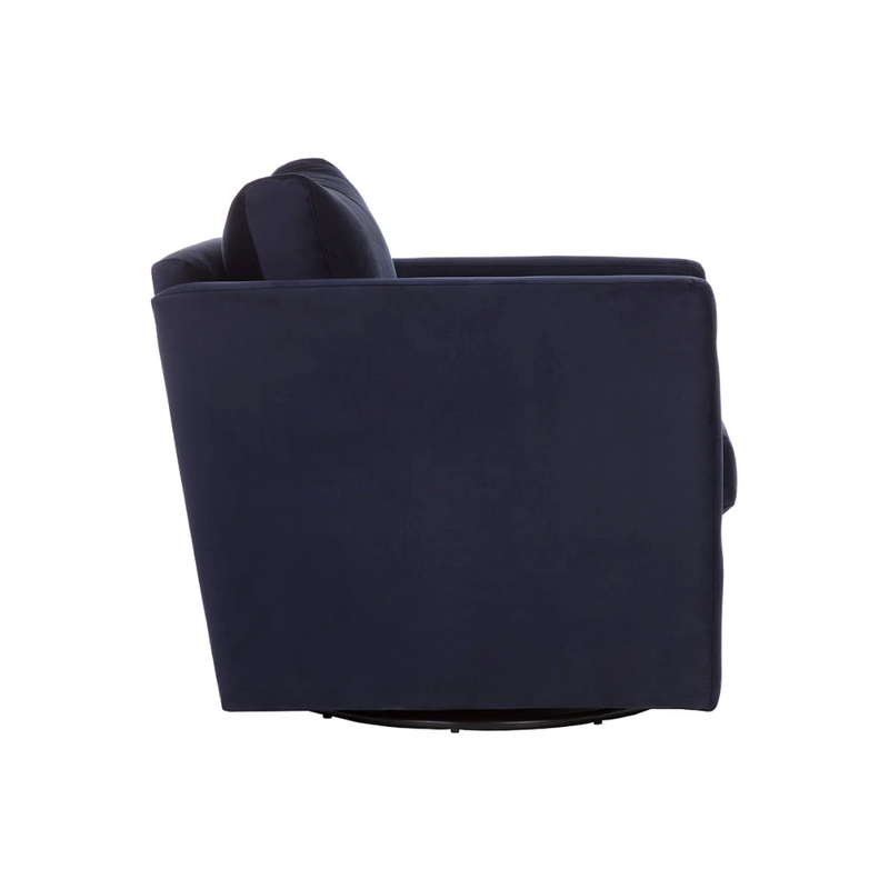 Georgie Swivel Chair in Abbington Navy