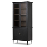 Toulouse Cabinet - Distressed Black Oak