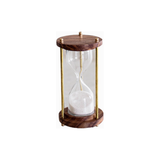 Brass & Wood Antique Hourglass