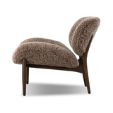 Celine Chair in Taupe Shearling