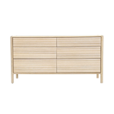 Runway 6 Drawer Dresser in Light Oak