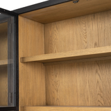 Millie Panel & Glass Double Cabinet