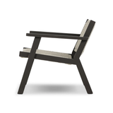 Delano Outdoor Metal Chair in Ivory/Dark