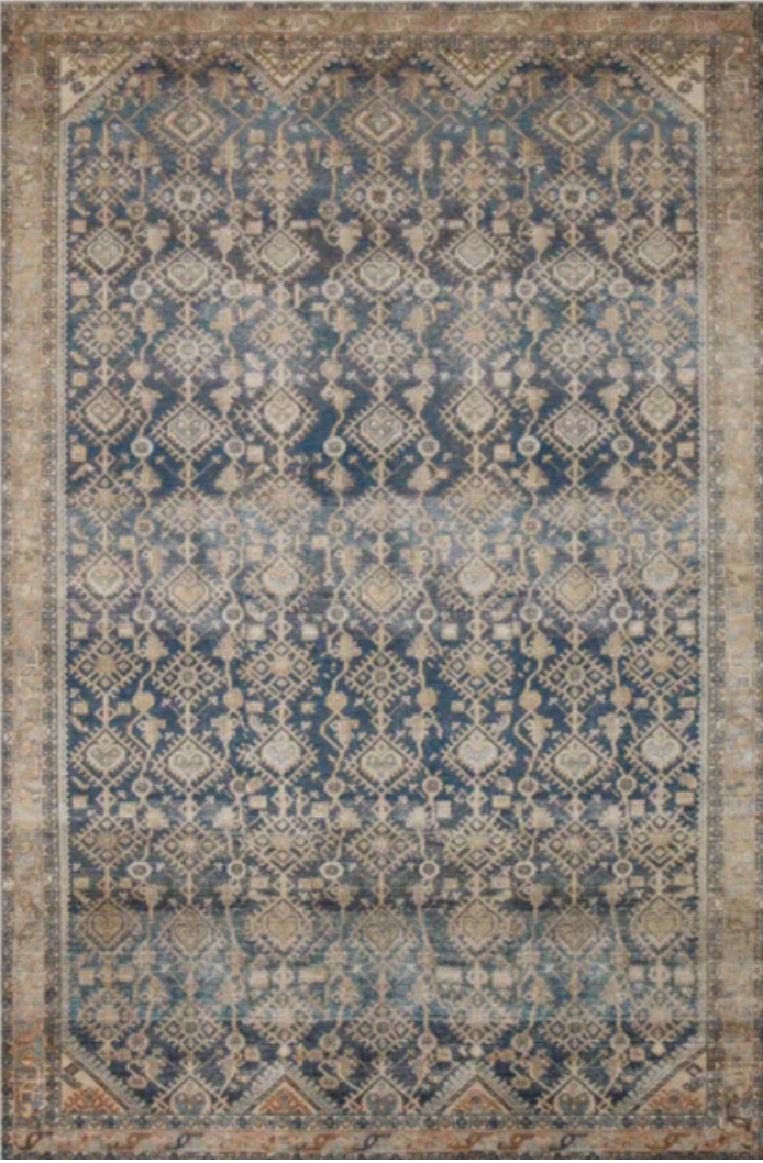 Lenna Indigo & Natural Area Rug