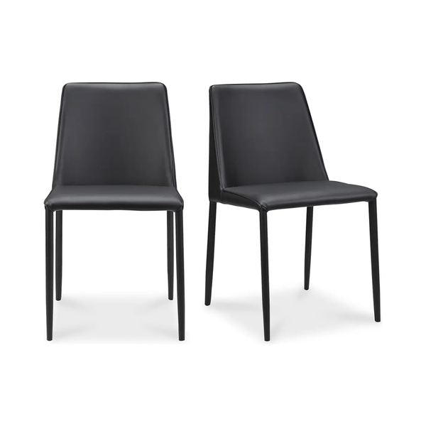 Nora Dining Chair in Black (Set of 2)