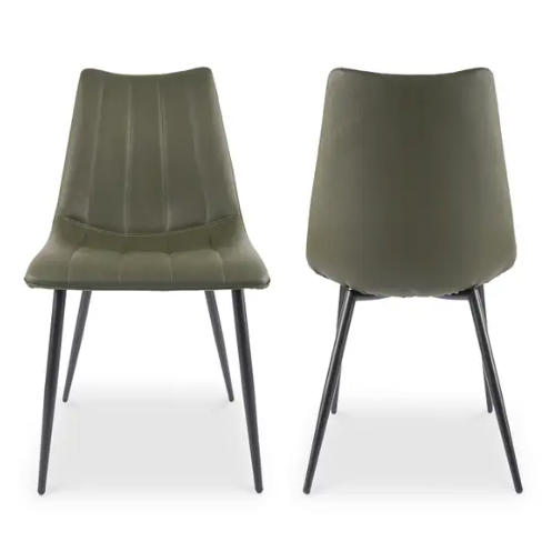 Alibi Dining Chair - Dark Green Set of 2