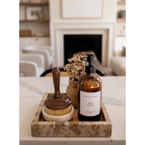 Luxe Marble Tray in Chocolate