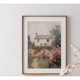Vintage Spring House Art Print
