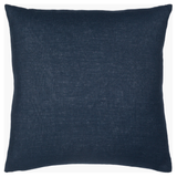 Linen Solid Cushion in Navy
