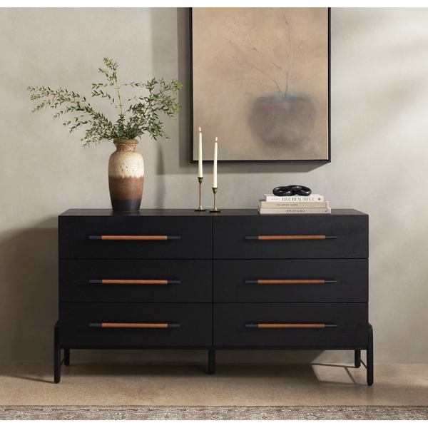 Rosedale 6 Drawer Dresser in Ebony Oak