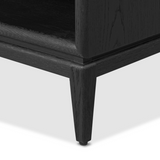 Rosenell Open Nightstand in Black Oak