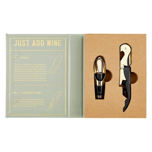 Just Add Wine - Serving Set Book Box