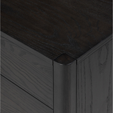 Zuma Nightstand in Smoked Black Ash Veneer