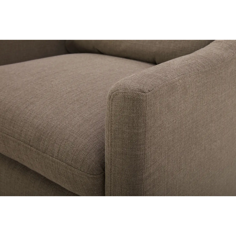 Linden Swivel Chair in Soft Taupe
