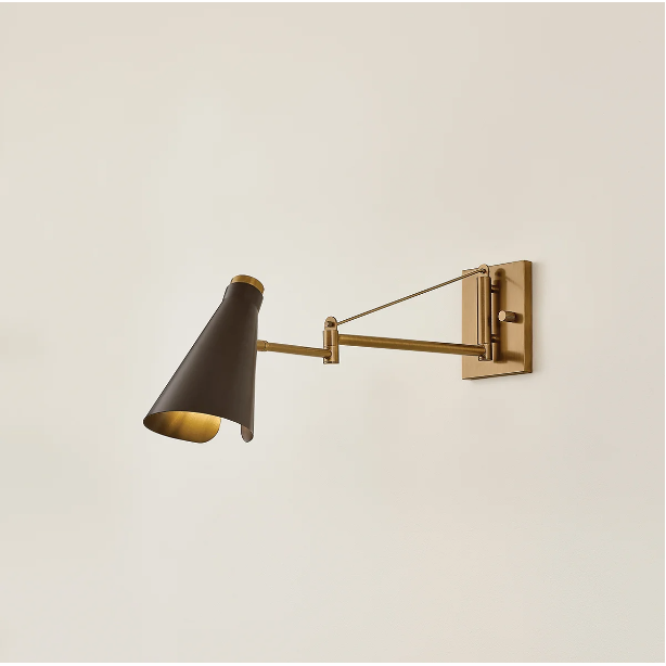 Andersen Sconce in Patina Brass and Bronze