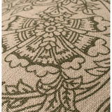 Floria Linen Cushion - Green 24" x 24"