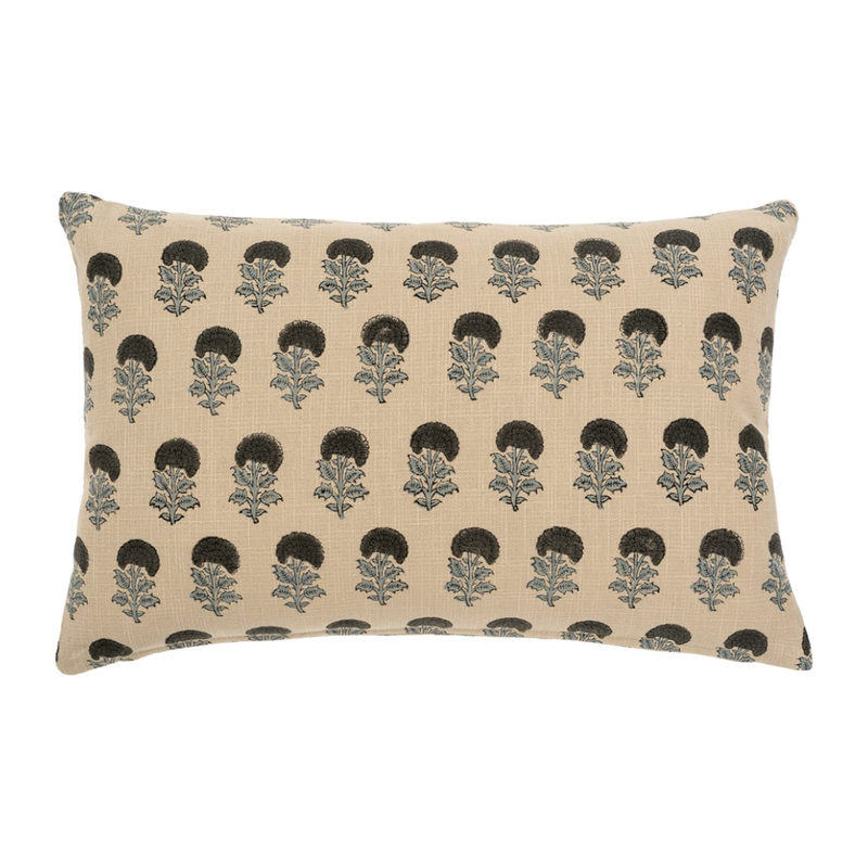 Tara Block Print Cushion 16" x 24"