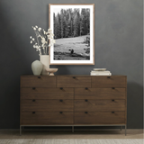 Don't Feed The Bears w/Rustic Walnut Frame