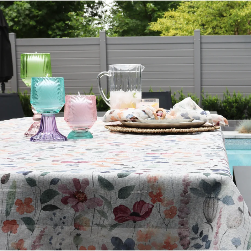 Watercolour Garden Linen Blended Napkin