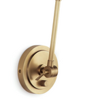 Sal Task Sconce in Natural Brass