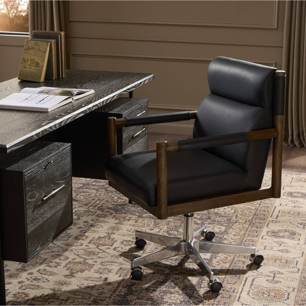 Kiano Desk Chair in Bosa Black