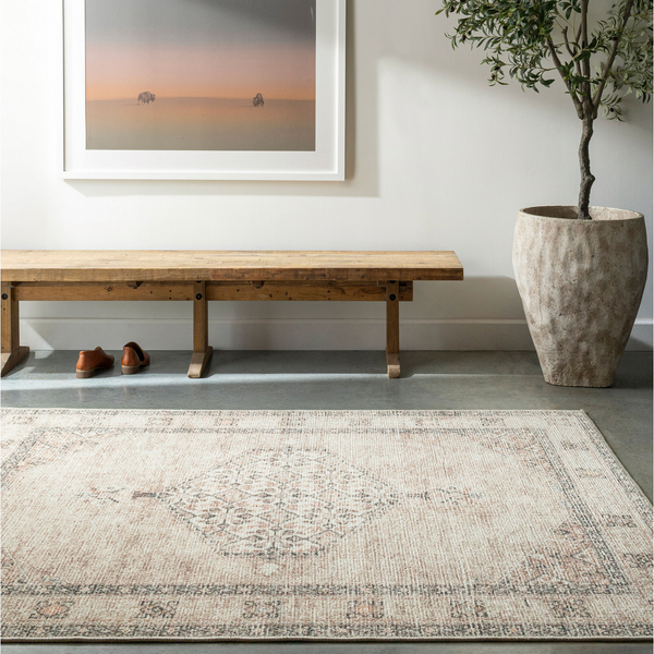 Lila Rug in Bone/ Wheat