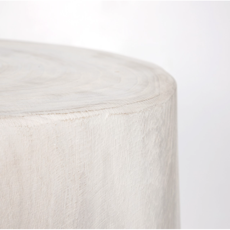 Nova Drift End Table In Whitewash