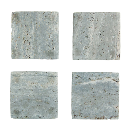 Travertine Coasters, Set of 4