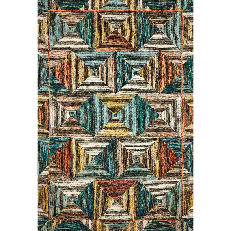 Spectrum Rug in Lagoon/ Spice