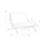 Bari Lounge Chair in Natural