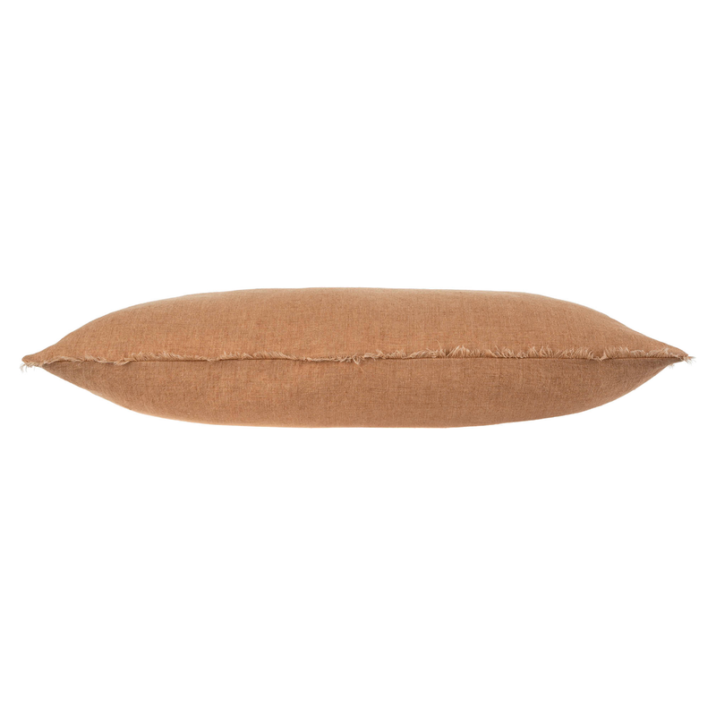 Lina Linen Cushion in Terracotta 14" x 31"