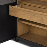 Millie Panel & Glass Double Cabinet