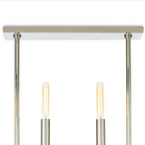 Wolfe Linear Chandelier in Polished Nickel