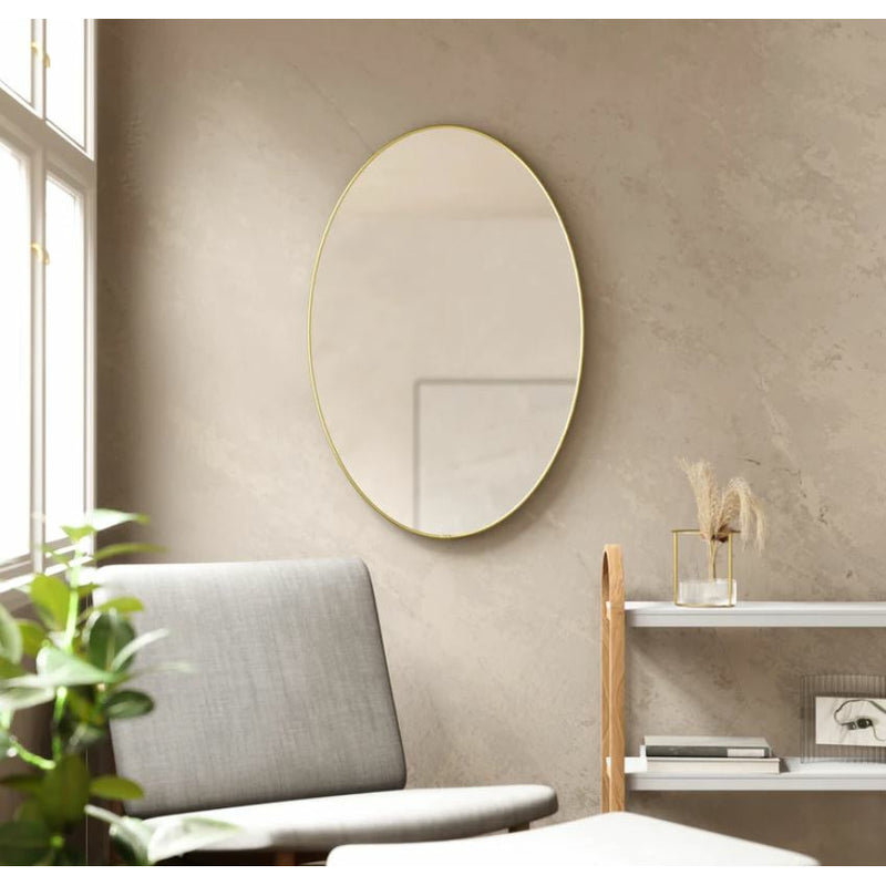 Hubba Mirror Oval - Brass