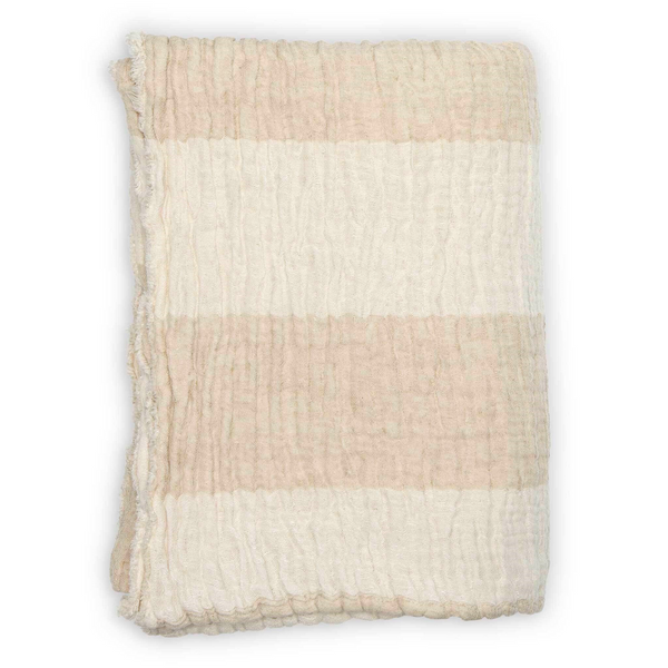 Linen Crinkle Throw