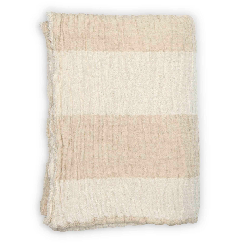 Linen Crinkle Throw