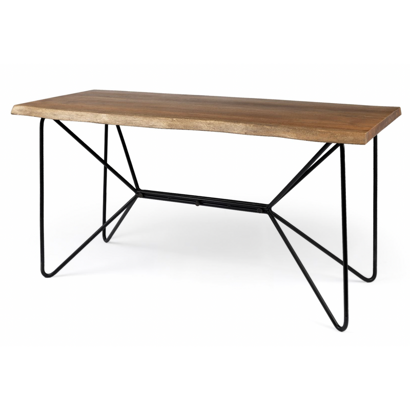 Papillon Live Edge Solid Wood Desk