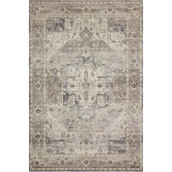 Hathaway Steel and Ivory Area Rug