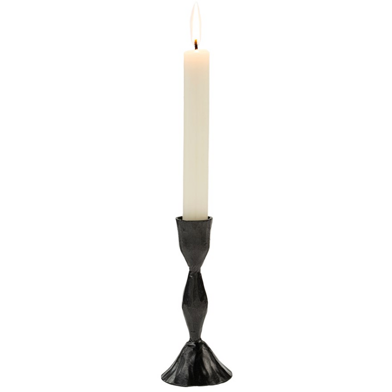 Zora Forged Candlestick Gunmetal