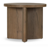 Toli End Table in Rustic Grey