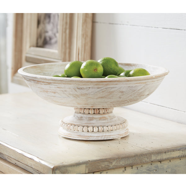 Beaded Pedestal Serving Bowl